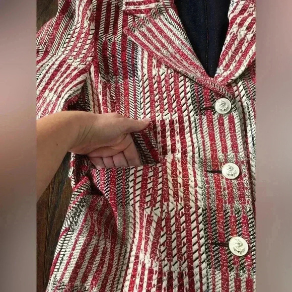 CAbi Women’s S Patchwork Blazer Jacket Style 6028 - NWOT - Picture 6 of 15